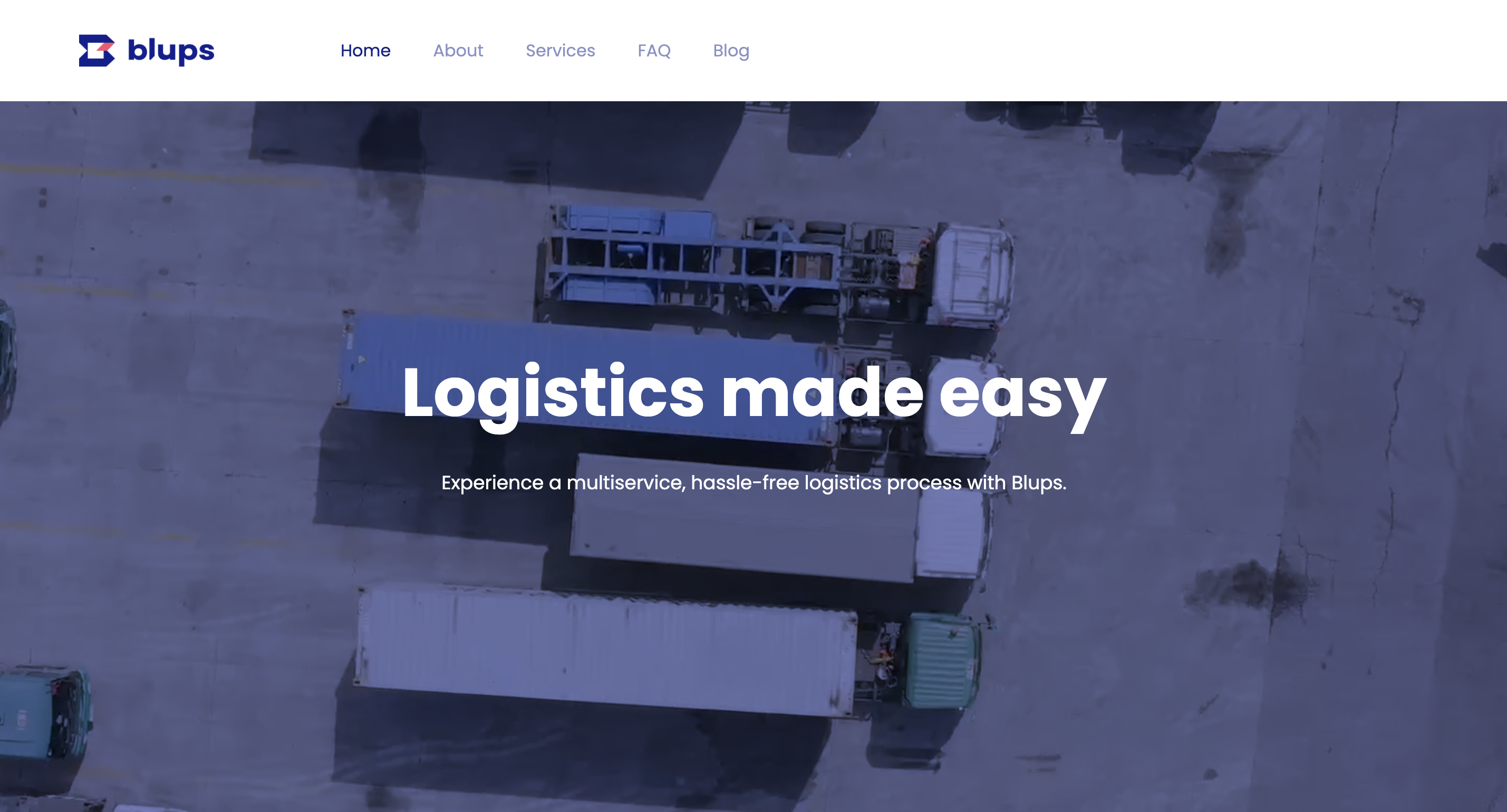 Blups - A Tech Logistics Company